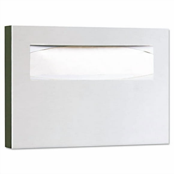 Bobrick Stainless Steel Toilet Seat Cover Dispenser, ClassicSeries, 15.75 x 2 x 11, Satin Finish, Each