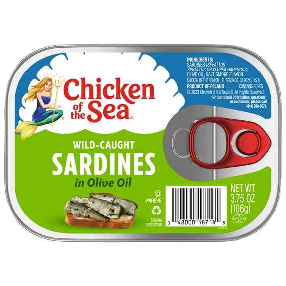 Chicken of the Sea Wild Caught Sardines in Olive Oil 3.75 oz