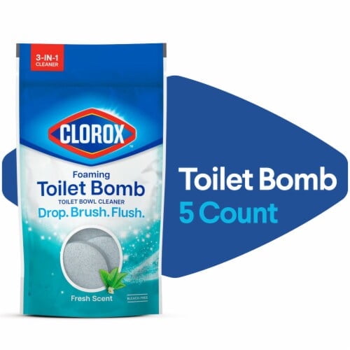 Clorox Bleach Free Fresh Scent Foaming Toilet Bomb Toilet Bowl Cleaner