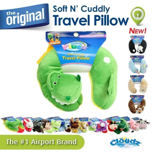 Cloudz Kids Plush Animal Neck Pillow - Dinosaur / Rex