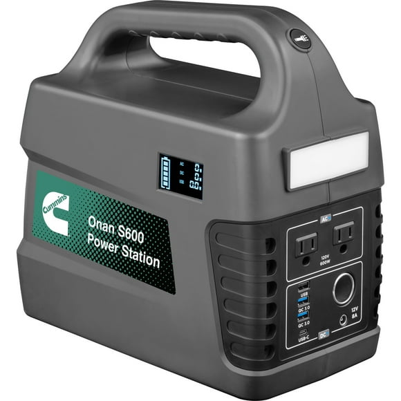 Cummins 1200 Peak Watt Portable Power Station, Solar Generator, Pure Sine Wave AC Outlet, Backup Lithium Battery (Solar Panel Not Included)
