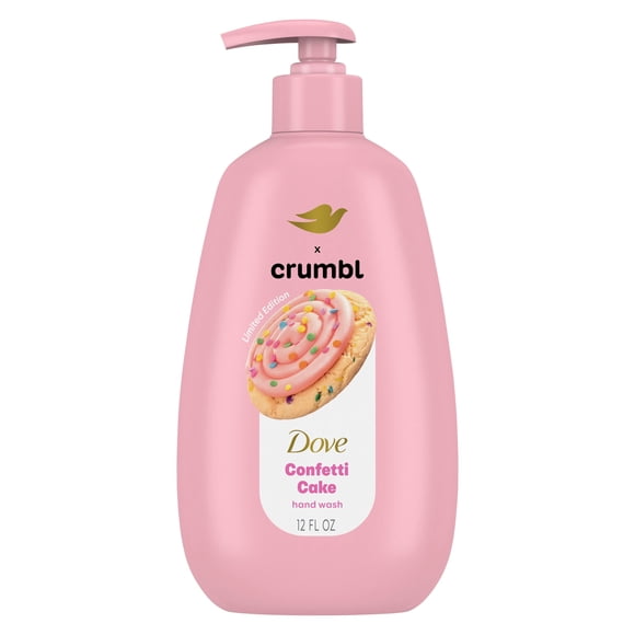 Dove Crumbl Limited Edtion Liquid Hand Soap Confetti Cake, 12 fl oz