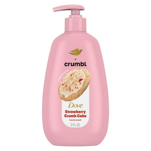 Dove Crumbl Limited Edtion Liquid Hand Soap Strawberry Crumb Cake, 12 fl oz
