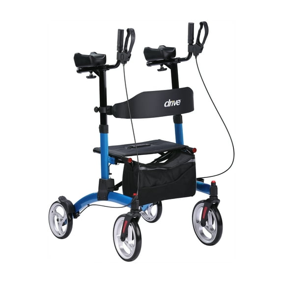 Drive Medical Elevate Upright Walker, Blue