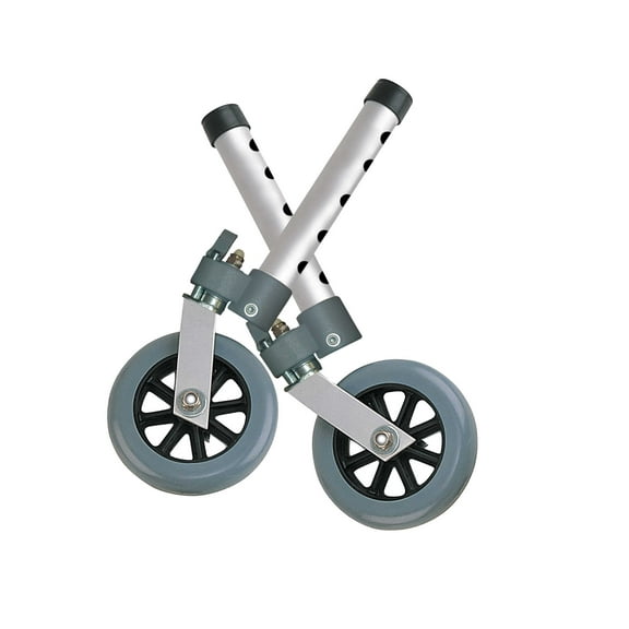 Drive Medical Swivel Lock Walker Wheels, 5", 1 Pair