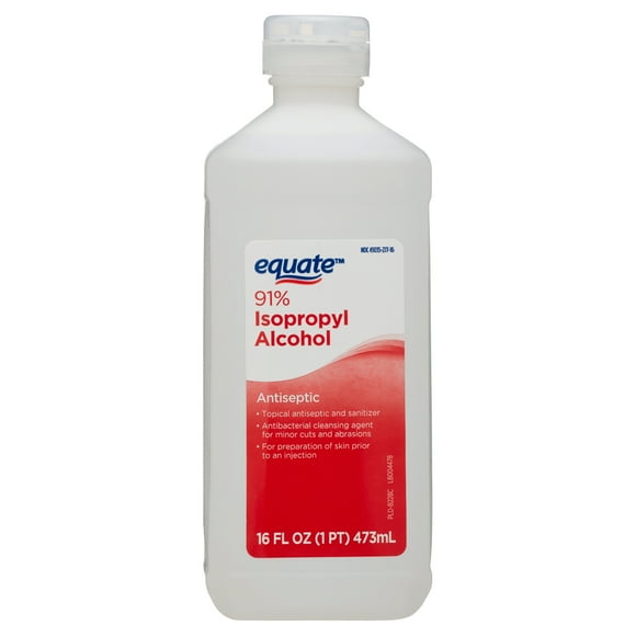 Equate 91% Isopropyl Alcohol Liquid Antiseptic, 16 fl oz