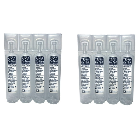 Eyes Plus Single Use Eye Wash Portable, 4.00 x 4.00 x 1.00 in., 6 oz, 2 of 4 Packs