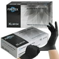 thumbnail image 1 of FINITEX Black Nitrile Gloves Disposable, Food Safe Gloves for Cooking, Food Prep, Powder-free, Latex-free, Textured Grip, 3.2 Mil, Pack of 100, Medium, 1 of 8
