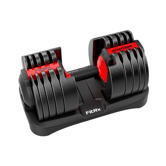 FitRx SmartBell XL, 90lb Adjustable Dumbbell Set with Quick-Select Weights for Home Gym