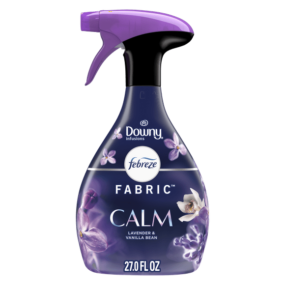 Febreze Fabric Spray Air Freshener, Odor-Fighting Fabric Refresher, Downy Calm, 27 fl oz