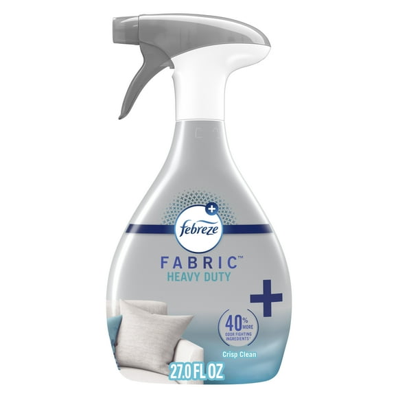 Febreze Fabric Spray Air Freshener, Odor-Fighting, Heavy Duty Crisp Clean, 27 oz