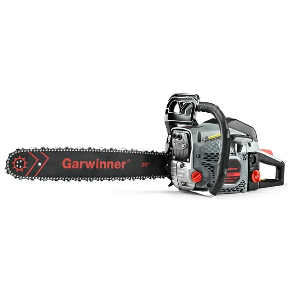 Garwinner Gas Chainsaw 20'' 2-Stroke 62CC Cordless Chainsaw 6220G for Farm, Garden, Ranch, Cutting Wood/Firewood