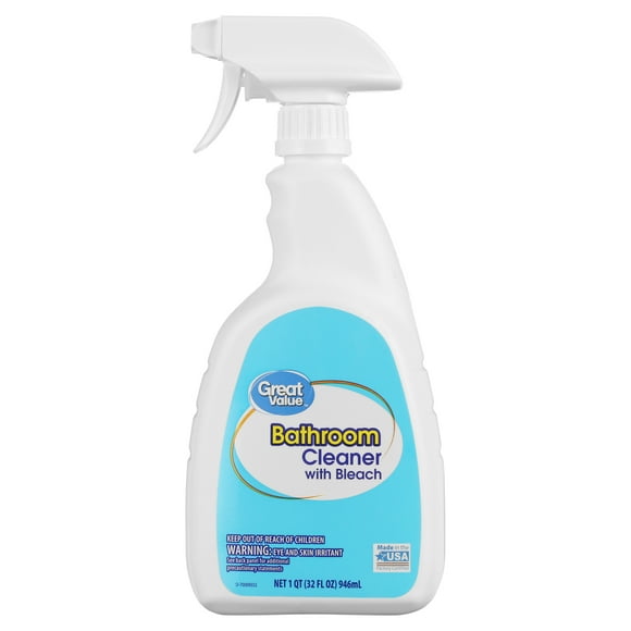 Great Value Bathroom Cleaner with Bleach, 32 fl oz