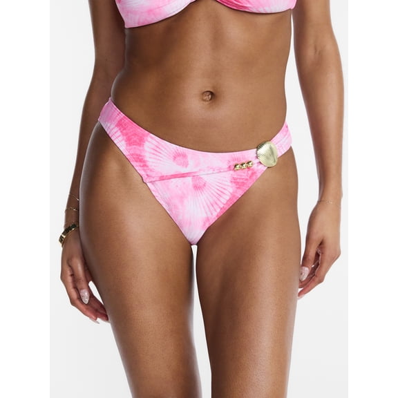 Hot Girl Summer by Megan Thee Stallion Shell Bikini Bottoms with High Leg, Sizes XS-3X