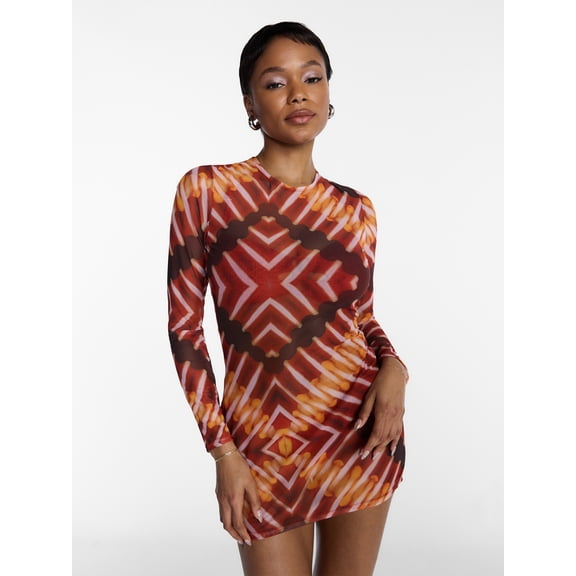 Hot Girl Summer by Megan Thee Stallion Women's and Women's Plus Thee Mesh Coverup Dress, Sizes XS-3X