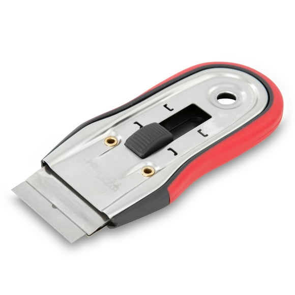 Hyper Tough 4.5-inch Retractable Razor Blade Scraper with Soft Grip Handle, 4.5" L X 2.5" W X 0.5" H
