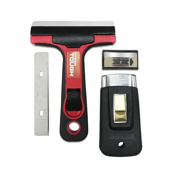 Hyper Tough Glass and Tile Scraper Kit with Replacement Blades