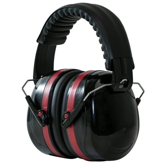 Hyper Tough Noise-Reducing NRR 26dB Padded Folding Compact Earmuffs, Meets ANSI S3.19-1974