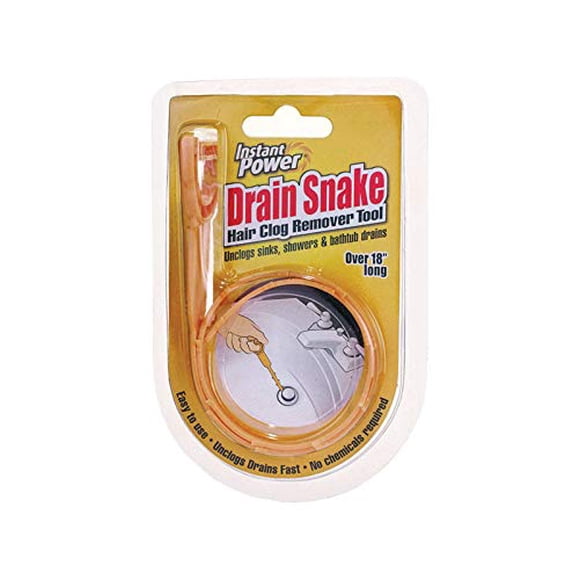 Instant Power Drain Snake Hair Clog Remover Tool 1.5 ft. L