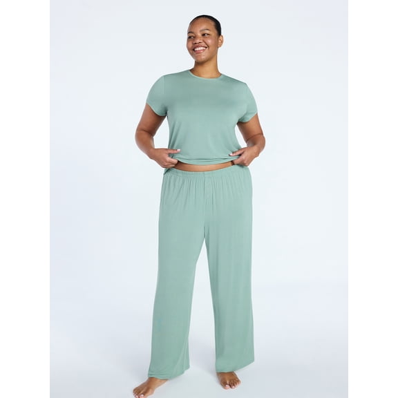 Joyspun Women’s Sleepwear Modal Pajama Long Pants, 30'' Inseam, Sizes S-3X