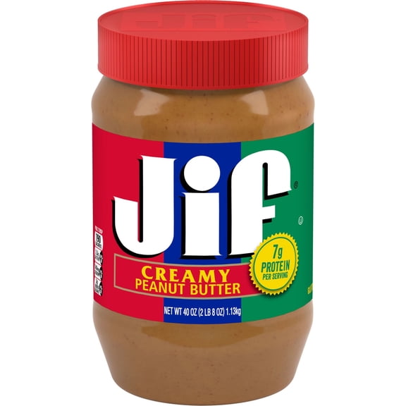 Jif Creamy Peanut Butter, 40 oz Jar