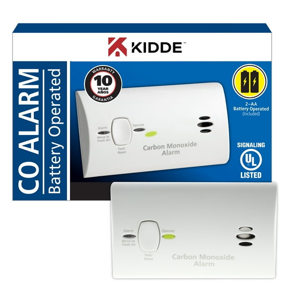 Kidde AA Battery Operated Basic Carbon Monoxide Alarm - 9CO5-LP3