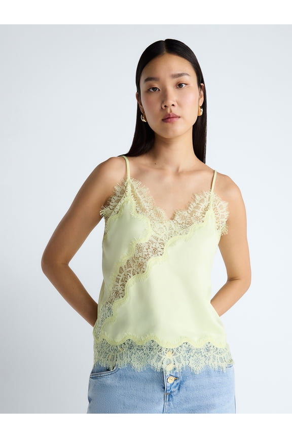 Devil Wears Prada Scoop Collection Women's Lace Trim Blouse, Sizes XS-XXL