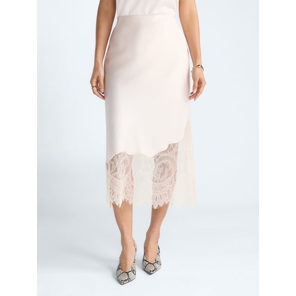 Devil Wears Prada Scoop Collection Women's and Women's Plus Maxi Lace Skirt, Sizes XS-4X
