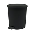 thumbnail image 1 of Mainstays Black Plastic Bathroom Trash Can, 1 of 6