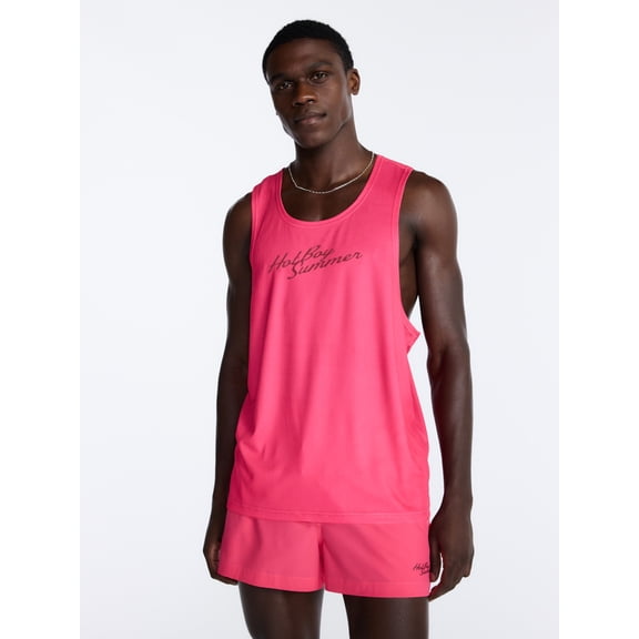 Hot Boy Summer by Megan Thee Stallion Men’s Racerback Mesh Tank Top, Sizes S-3XL