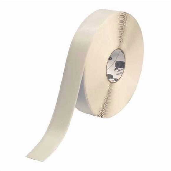 Mighty Line Floor Tape,White,2 inx100 ft,Roll 2RW