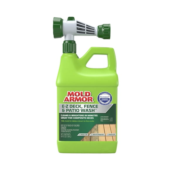 Mold Armor E-Z Deck Wash for Wood Surfaces, Composite Deck & Fence, 64 oz.