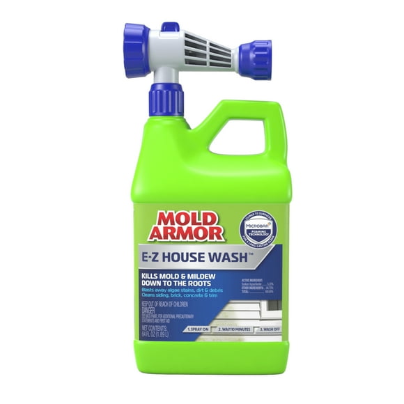 Mold Armor E-Z House Wash, 64 oz., Brick, Concrete, Trim & Siding Cleaner