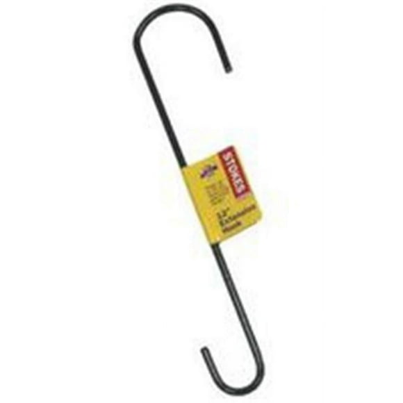 Stokes Select 38027 38027-6CT Metal Extension Hook, 12-Inch, Jet Black