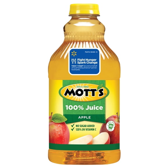 Mott's 100% Apple Juice, 64 Fluid Ounce, Bottle