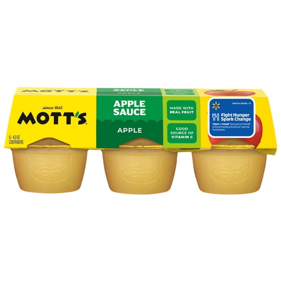 Mott's Applesauce, 4 Ounce Cups, 6 Count