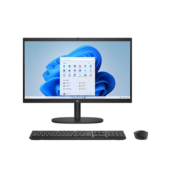 Open Box HP 21.45 inch All-in-One Desktop FHD Display Intel Pentium 8G/128SSD Windows 11 Home in S Mode Jet Black
