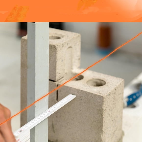 Orange Mason Line Braided Nylon Twine String for Masonry, Construction, Gardening & DIY Projects