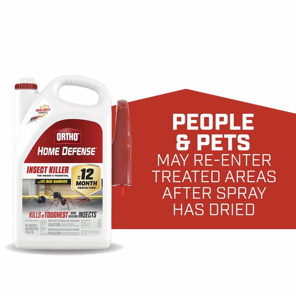 Ortho Home Defense Insect Killer for Indoor and Perimeter2, Kills Ants and Roaches, 1 gal.