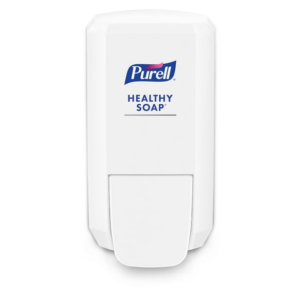 PURELL CS2 Manual Hand Sanitizer Dispenser Manual - 1.06 quart Capacity - Durable, Wall Mountable, Compact - White - 1Each