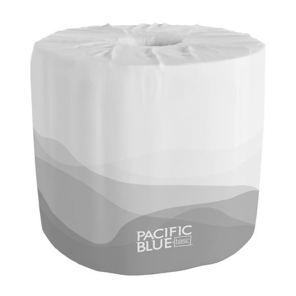 Pacific Blue Basic 2-Ply Toilet Paper, 550 Sheets/Roll, 80 Rolls/Carton, GPC1988001