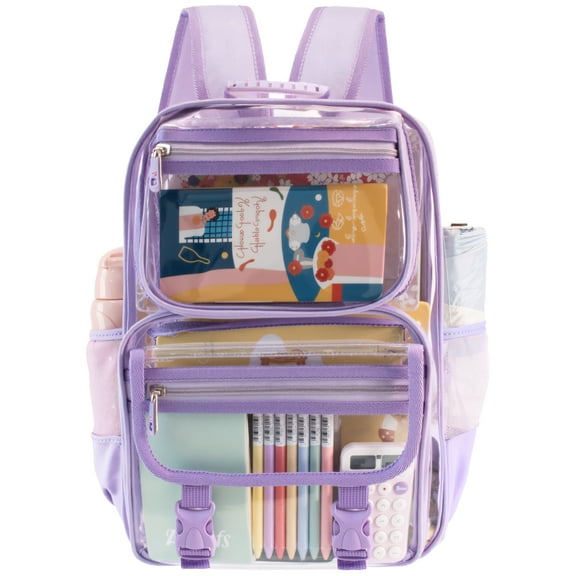 PayUSD Clear Backpack School Backpacks Heavy Duty Large Transparent Backpacks for Stadium Back to School Travel