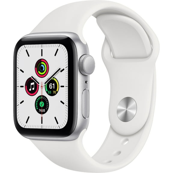 Restored Apple Watch Series 6 (GPS, 40mm) - Silver Aluminum Case - White Sport Band (Refurbished)