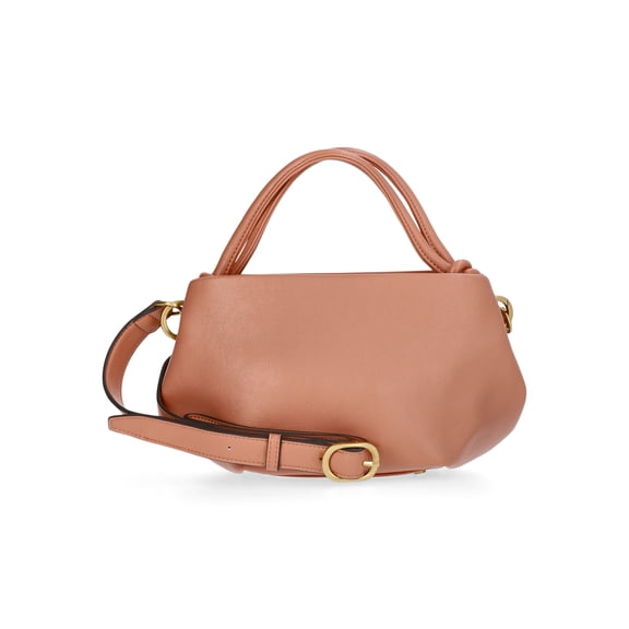 Scoop Women's Faux Leather Mini Satchel Bag, Terracotta