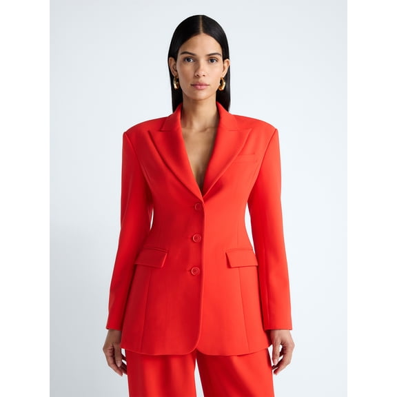Devil Wears Prada Scoop Collection Women's and Women’s Plus Single Breasted Blazer, Sizes XS-4X