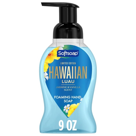 Softsoap Limited Edition Hawaiian Luau Foaming Liquid Hand Soap, Jasmine and Vanilla Scent, 9 fl oz