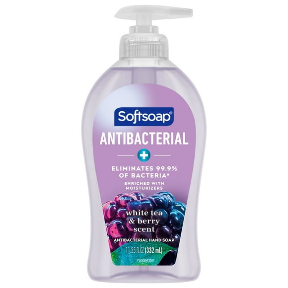Softsoap Antibacterial Liquid Hand Soap, White Tea and Berry, 11.25 Fluid Ounce Bottle