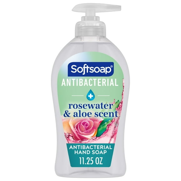 Softsoap Antibacterial Sensitive Liquid Hand Soap, Hypoallergenic, Rosewater and Aloe, 11.25 Fluid Ounce Bottle