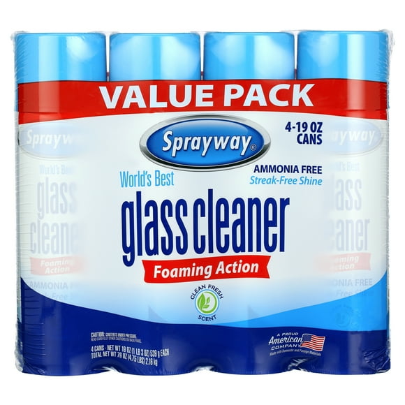 Sprayway Glass Cleaner, 4 pk./ 19 oz.