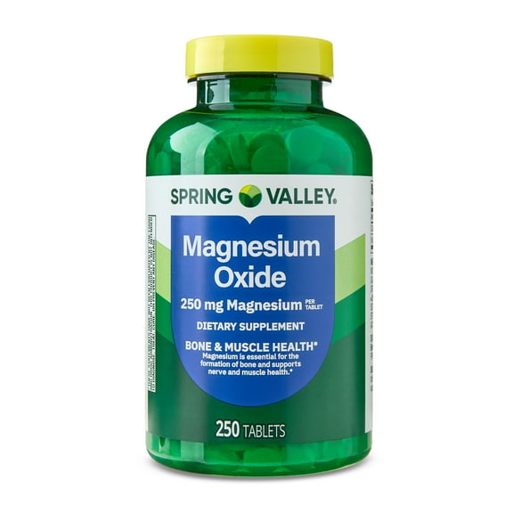 Spring Valley Magnesium Dietary Supplement Tablets for Bone and Muscle Health, 250 mg, 250 Count